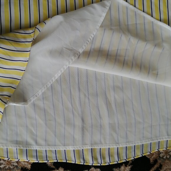 🛍️ BUNDLE ONLY * Design Lab Striped Yellow Dress Small S Lord & Taylor Sundress - Picture 7 of 9